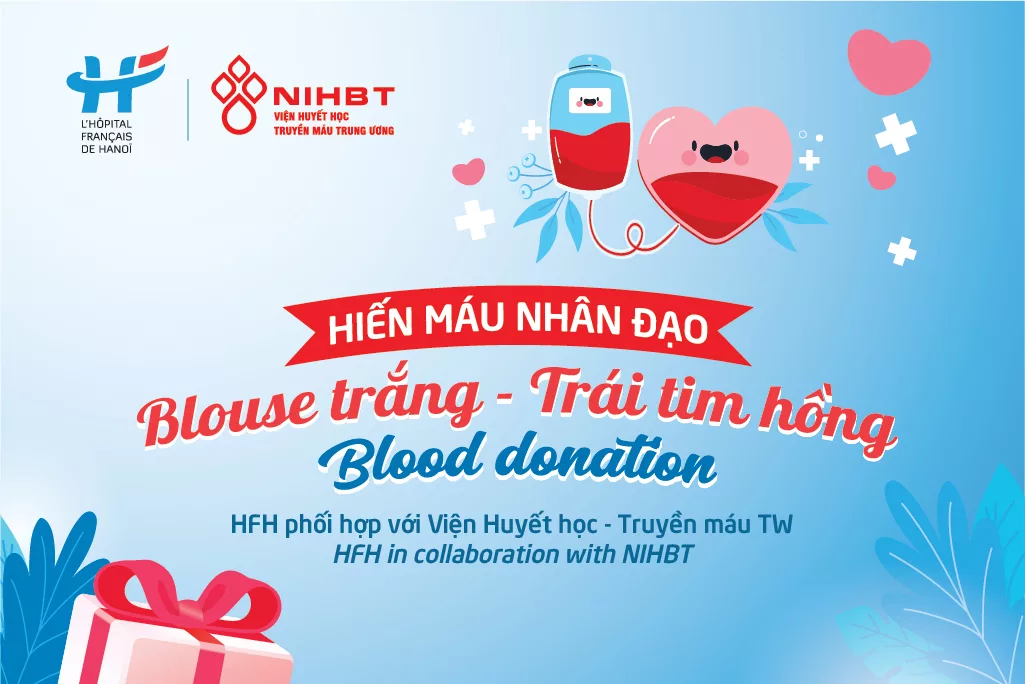 NGÀY HỘI HIẾN MÁU NHÂN ĐẠO 24/2/2025: BLOUSE TRẮNG - TRÁI TIM HỒNG