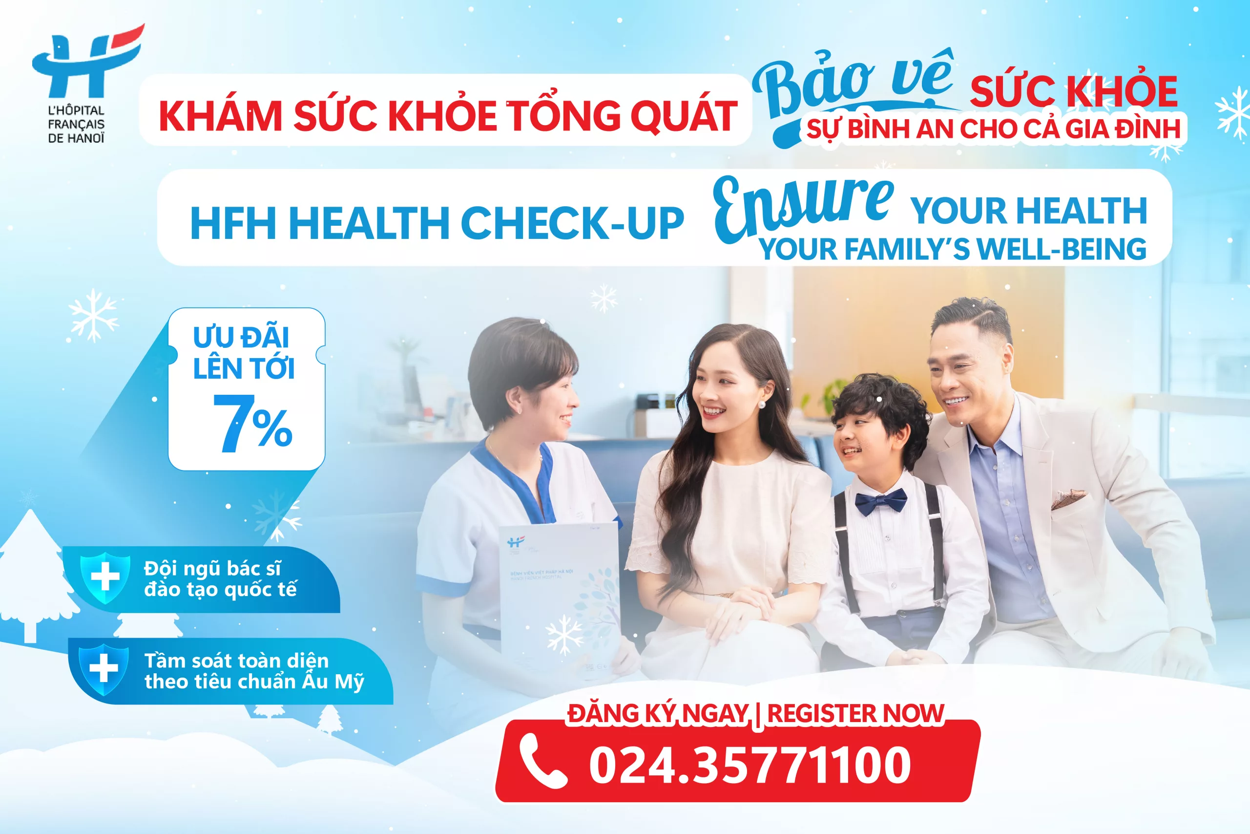 KHÁM SỨC KHỎE TỔNG QUÁT - BẢO VỆ SỨC KHỎE, BẢO VỆ SỰ BÌNH AN CHO CẢ GIA ĐÌNH