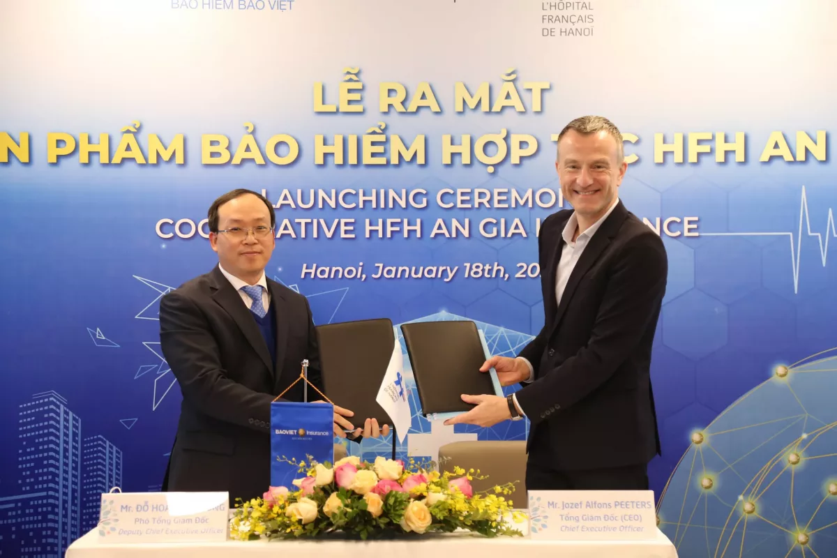 The launching ceremony cooperative HFH An Gia Insurance between Bao Viet Insurance and Hanoi French Hospital