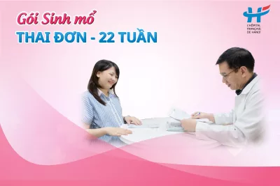 Gói sinh mổ: Thai đơn - 22 tuần
