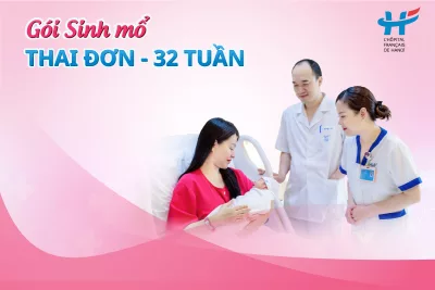 Gói sinh mổ: Thai đơn - 32 tuần