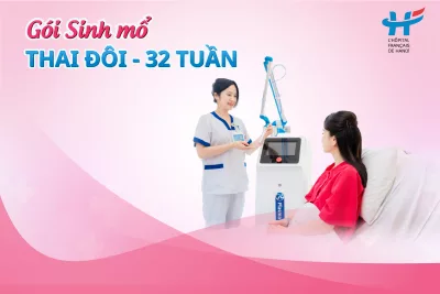 Gói sinh mổ: Thai đôi - 32 tuần