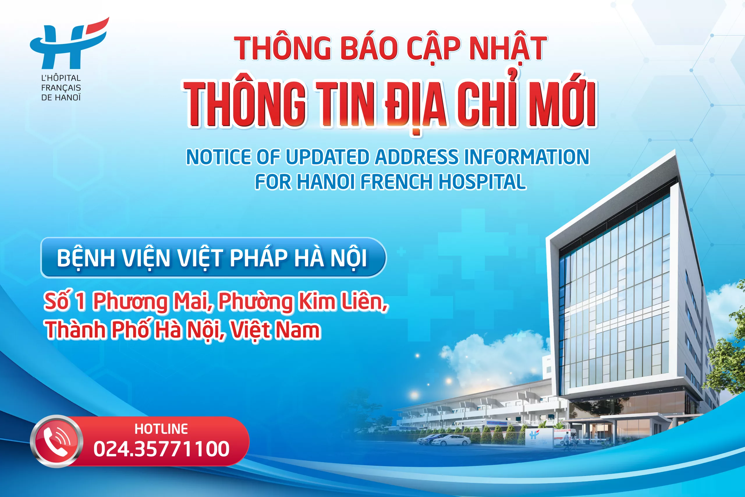 NOTICE OF UPDATED ADDRESS INFORMATION FOR HANOI FRENCH HOSPITAL