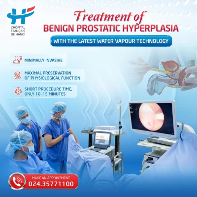 TREATMENT OF BENIGN PROSTATIC HYPERPLASIA WITH THE LATEST WATER VAPOUR TECHNOLOGY