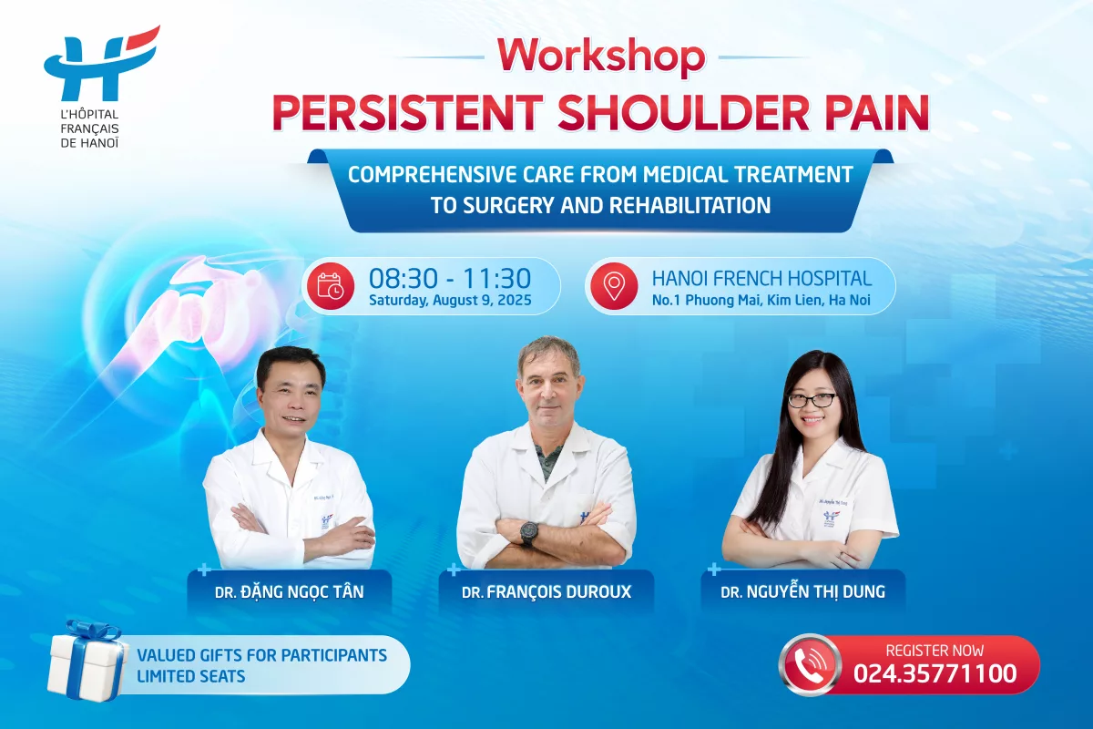 Invitation to the workshop:  PERSISTENT SHOULDER PAIN – COMPREHENSIVE CARE FROM MEDICAL TREATMENT TO SURGERY AND REHABILITATION