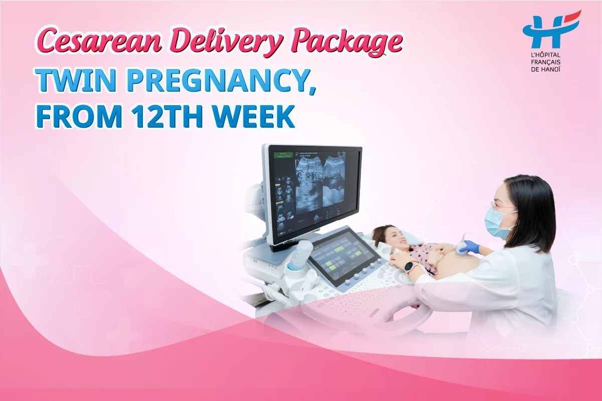 Cesarean Delivery Package: Twin Pregnancy – from 12th week