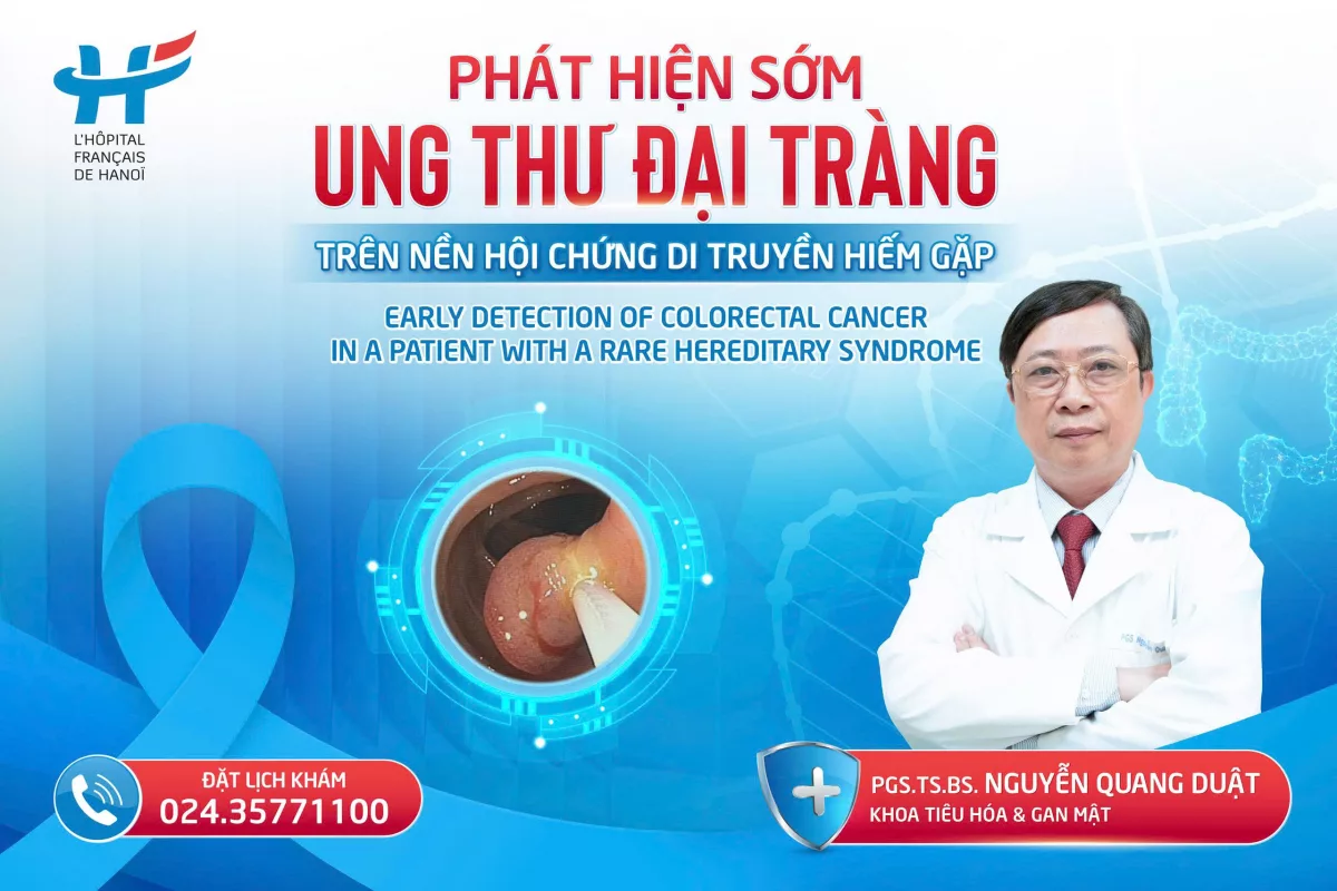EARLY DETECTION OF COLORECTAL CANCER IN A PATIENT WITH A RARE HEREDITARY SYNDROME