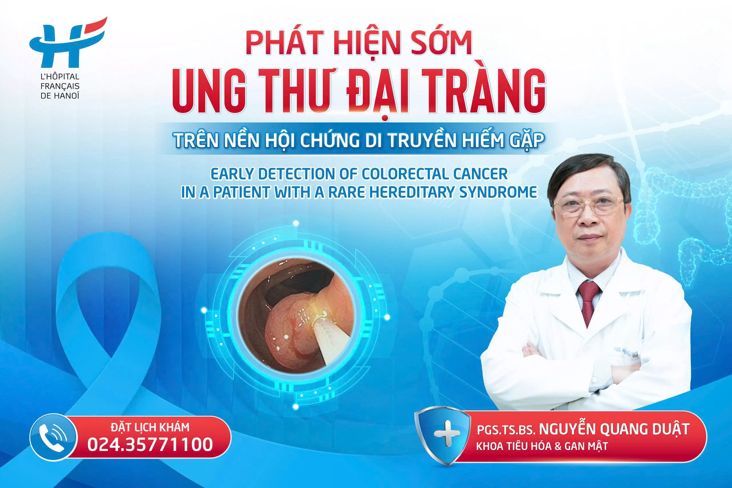 PHÁT HIỆN SỚM UNG THƯ ĐẠI TRÀNG TRÊN NỀN HỘI CHỨNG DI TRUYỀN HIẾM GẶP