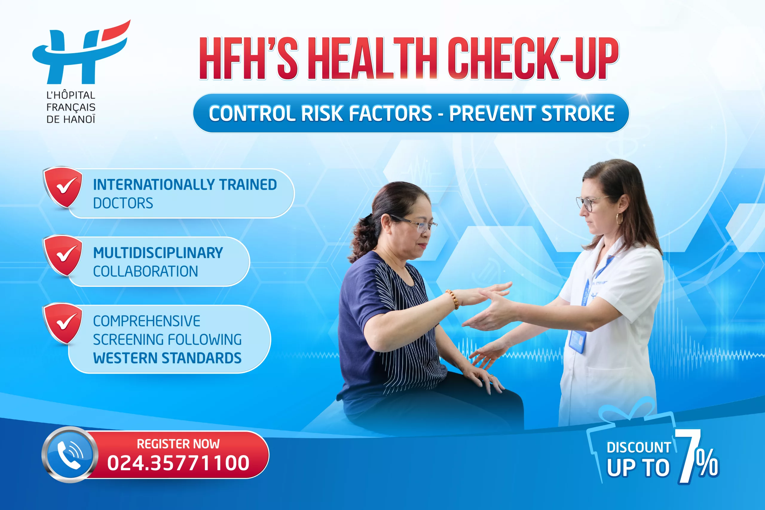 HFH’S Health Check-up &#8211; Control risk factors, prevent stroke