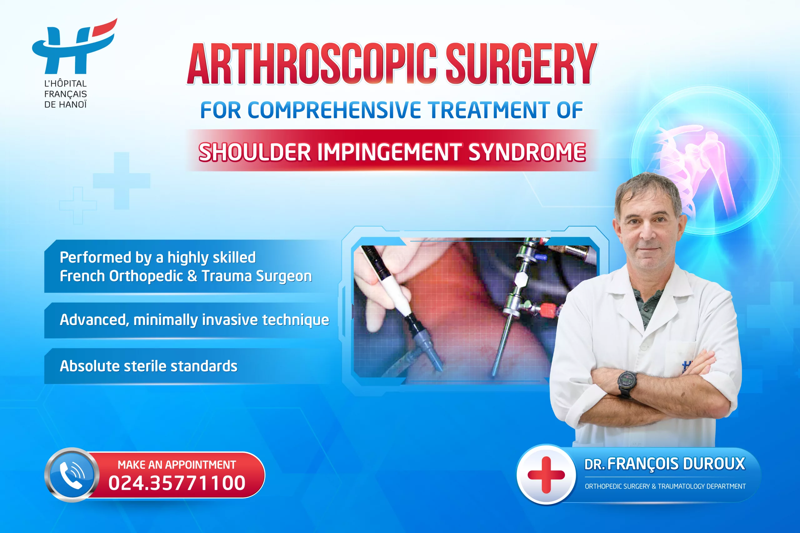 ARTHROSCOPIC SURGERY FOR COMPREHENSIVE TREATMENT OF SHOULDER IMPINGEMENT SYNDROME