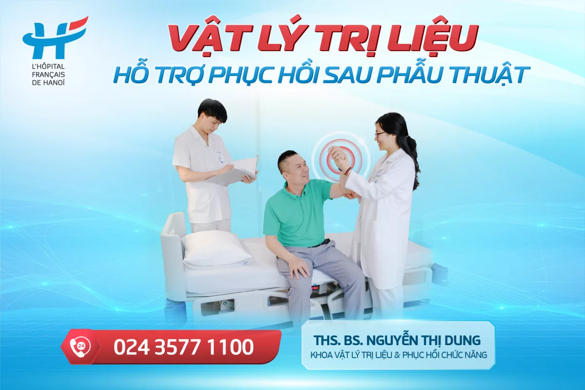 Vật lý trị liệu hỗ trợ phục hồi sau phẫu thuật