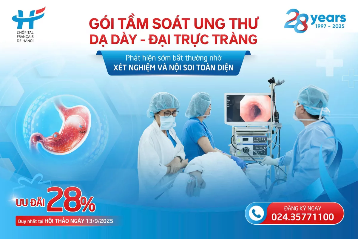 GÓI TẦM SOÁT UNG THƯ DẠ DÀY - ĐẠI TRỰC TRÀNG