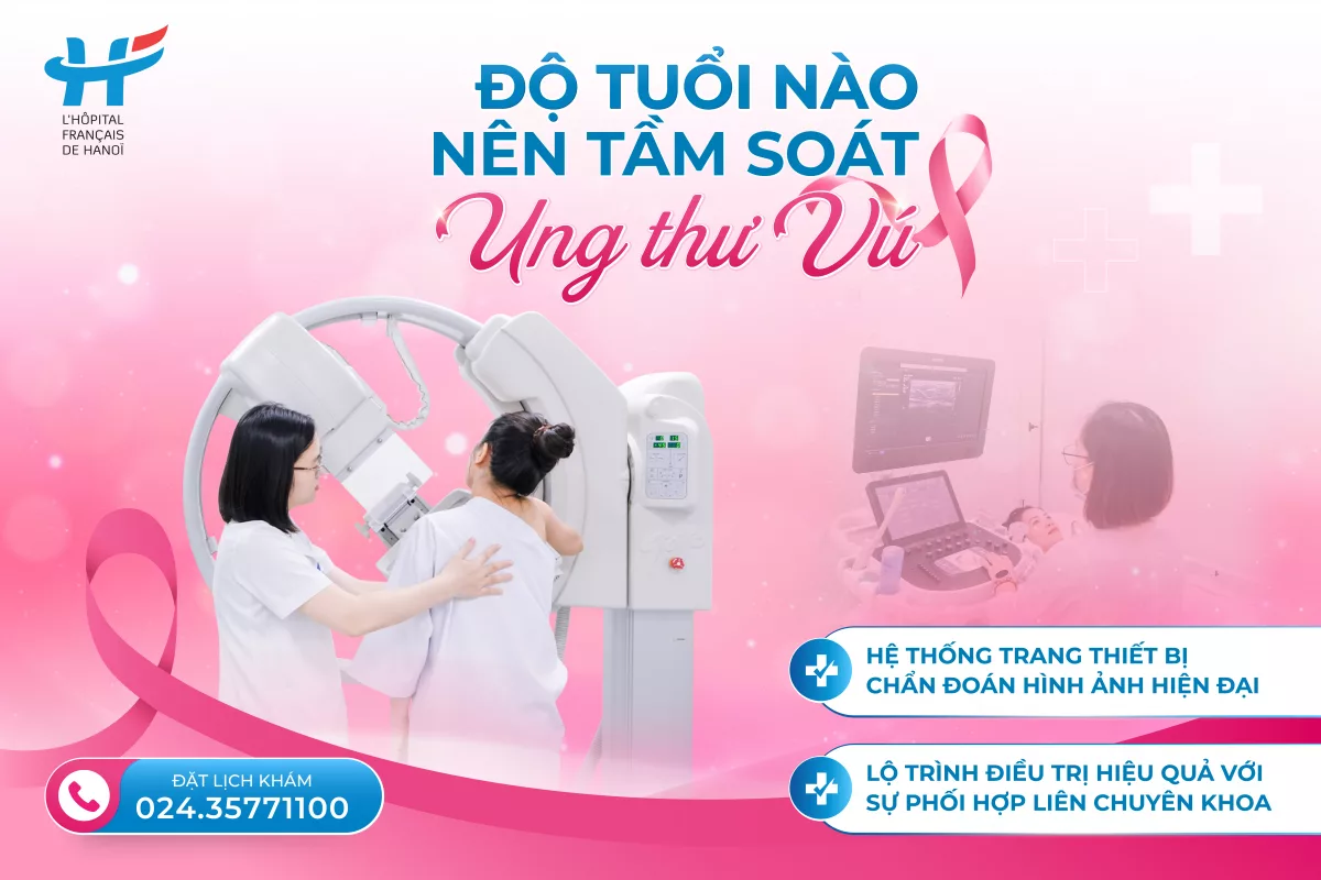 ĐỘ TUỔI NÀO NÊN TẦM SOÁT UNG THƯ VÚ?