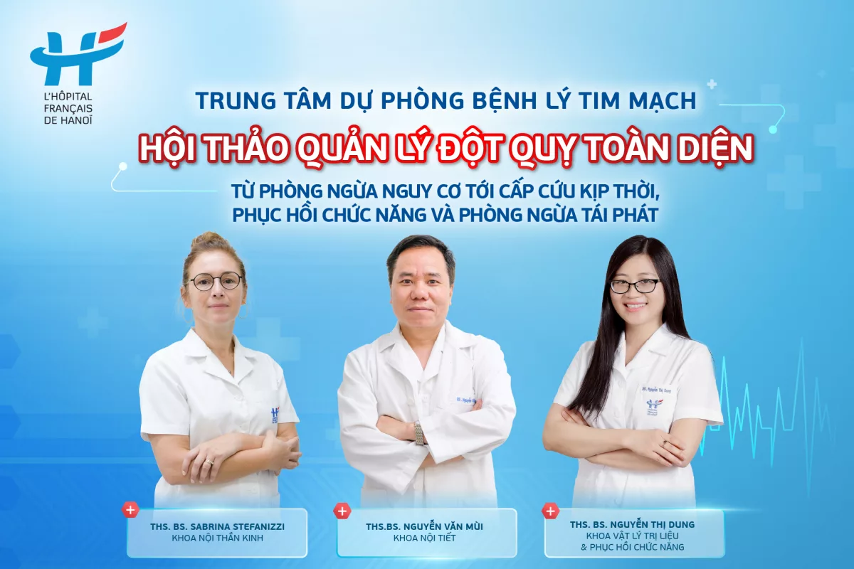 Thư mời Hội thảo: QUẢN LÝ ĐỘT QUỴ TOÀN DIỆN - TỪ PHÒNG NGỪA NGUY CƠ TỚI CẤP CỨU KỊP THỜI, PHỤC HỒI CHỨC NĂNG VÀ PHÒNG NGỪA TÁI PHÁT