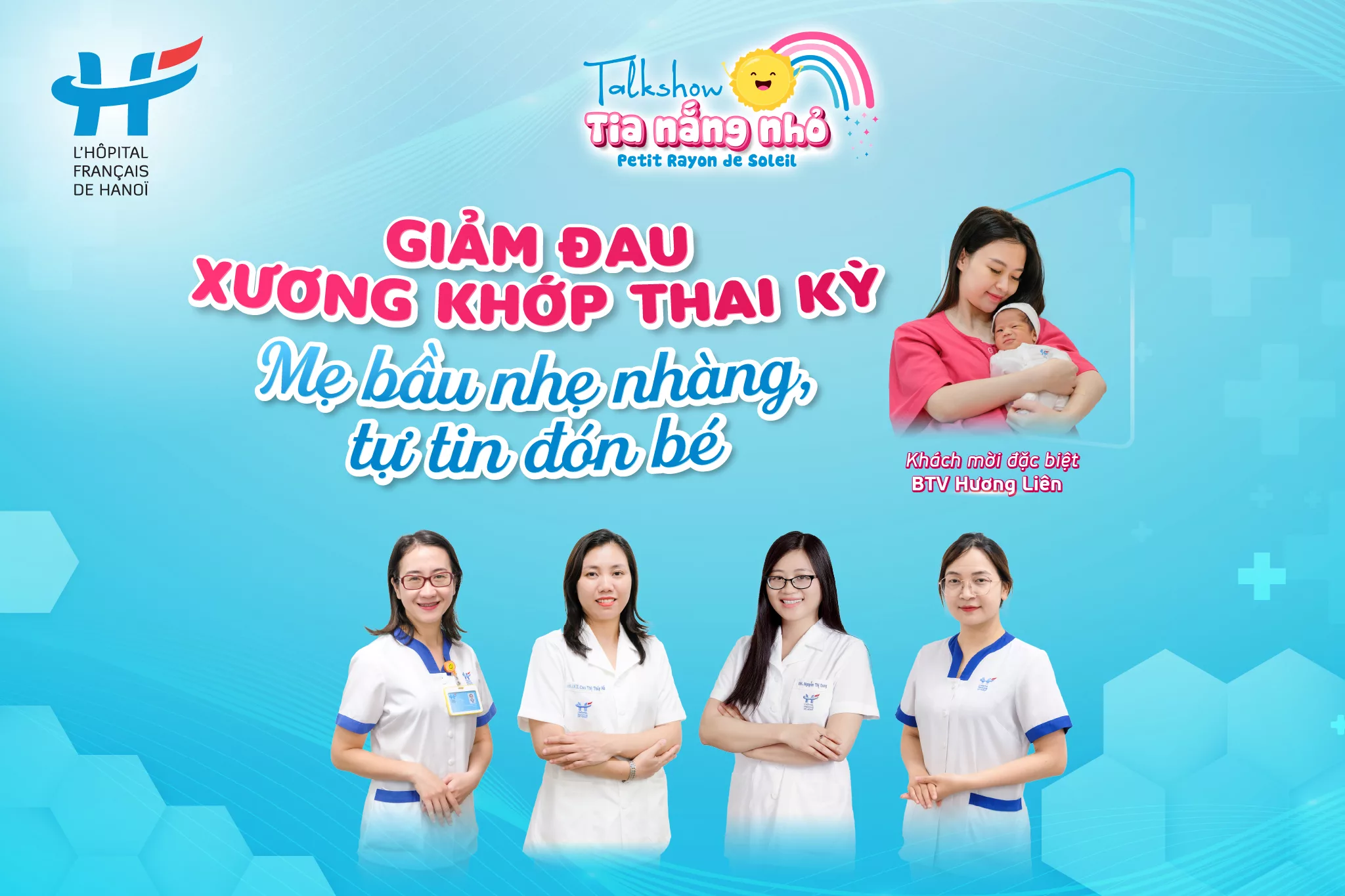 MỜI MẸ THAM DỰ TALKSHOW: GIẢM ĐAU XƯƠNG KHỚP THAI KỲ &#8211; MẸ BẦU NHẸ NHÀNG, TỰ TIN ĐÓN BÉ