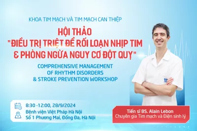 THƯ MỜI HỘI THẢO “ĐIỀU TRỊ TRIỆT ĐỂ RỐI LOẠN NHỊP TIM &amp; PHÒNG NGỪA NGUY CƠ ĐỘT QUỴ”