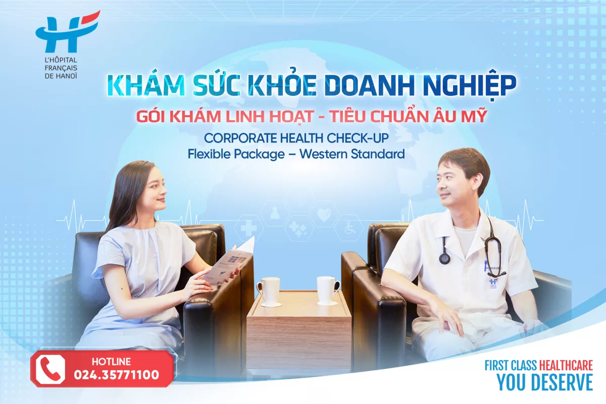 KHÁM SỨC KHỎE DOANH NGHIỆP: GÓI KHÁM LINH HOẠT - TIÊU CHUẨN ÂU MỸ