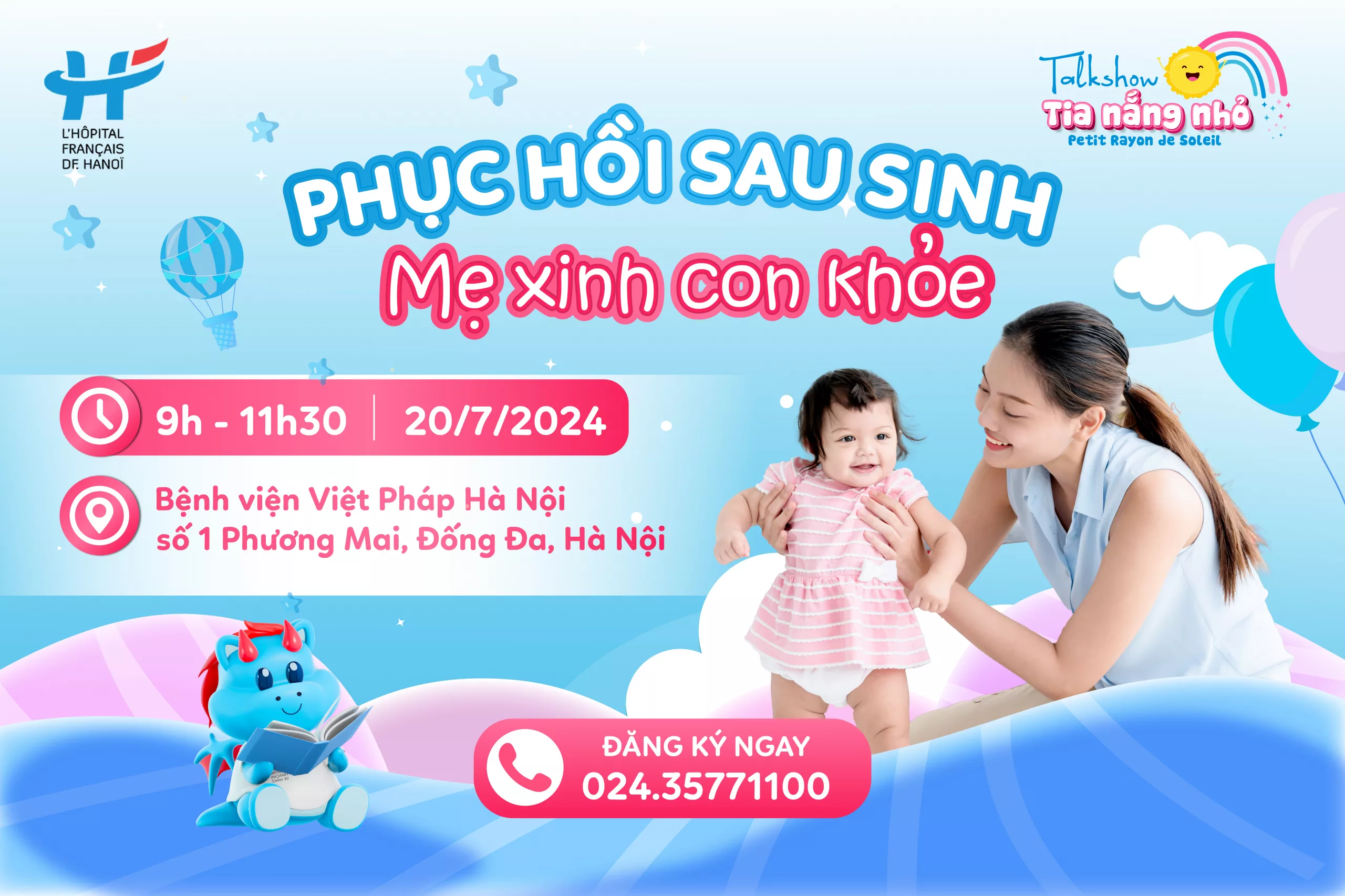 MỜI MẸ THAM DỰ TALKSHOW PHỤC HỒI SAU SINH &#8211; MẸ XINH CON KHỎE