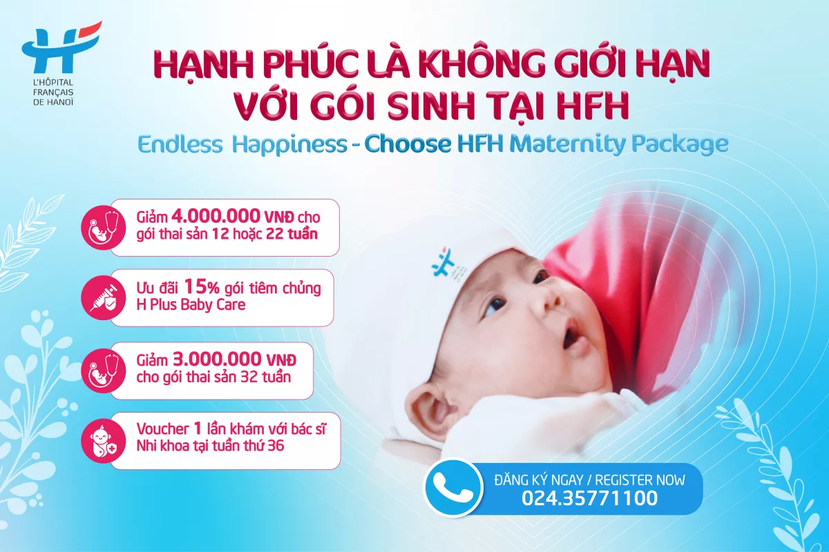 HẠNH PHÚC LÀ KHÔNG GIỚI HẠN VỚI GÓI SINH TẠI HFH
