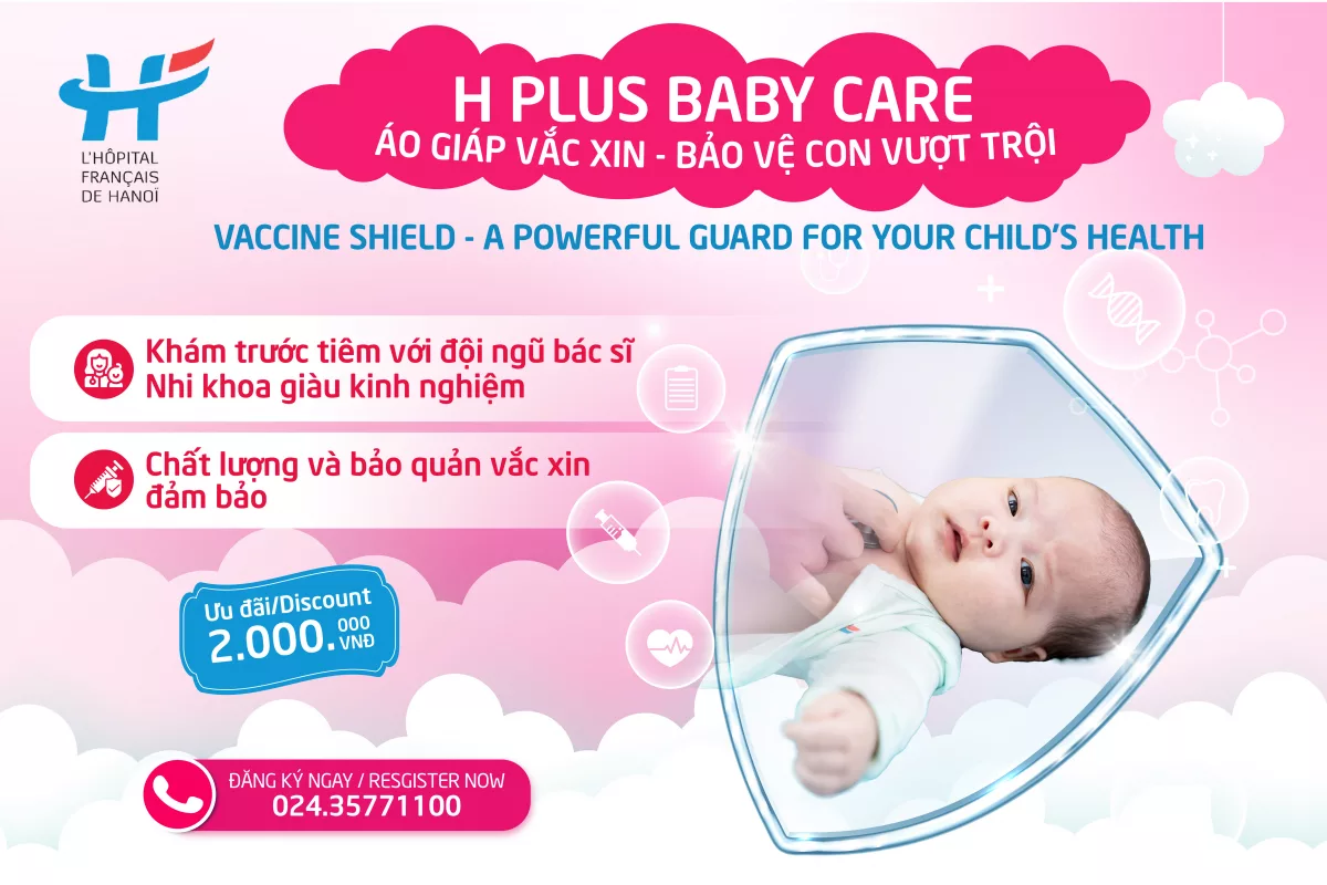 H PLUS BABY CARE - ÁO GIÁP VẮC XIN, BẢO VỆ CON VƯỢT TRỘI