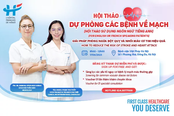 THƯ MỜI Hội thảo Dự phòng các bệnh về mạch (Hội thảo sử dụng ngôn ngữ tiếng Anh)