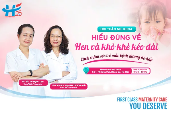 Thư mời Hội thảo: Hiểu đúng về hen và khò khè kéo dài ở trẻ em
