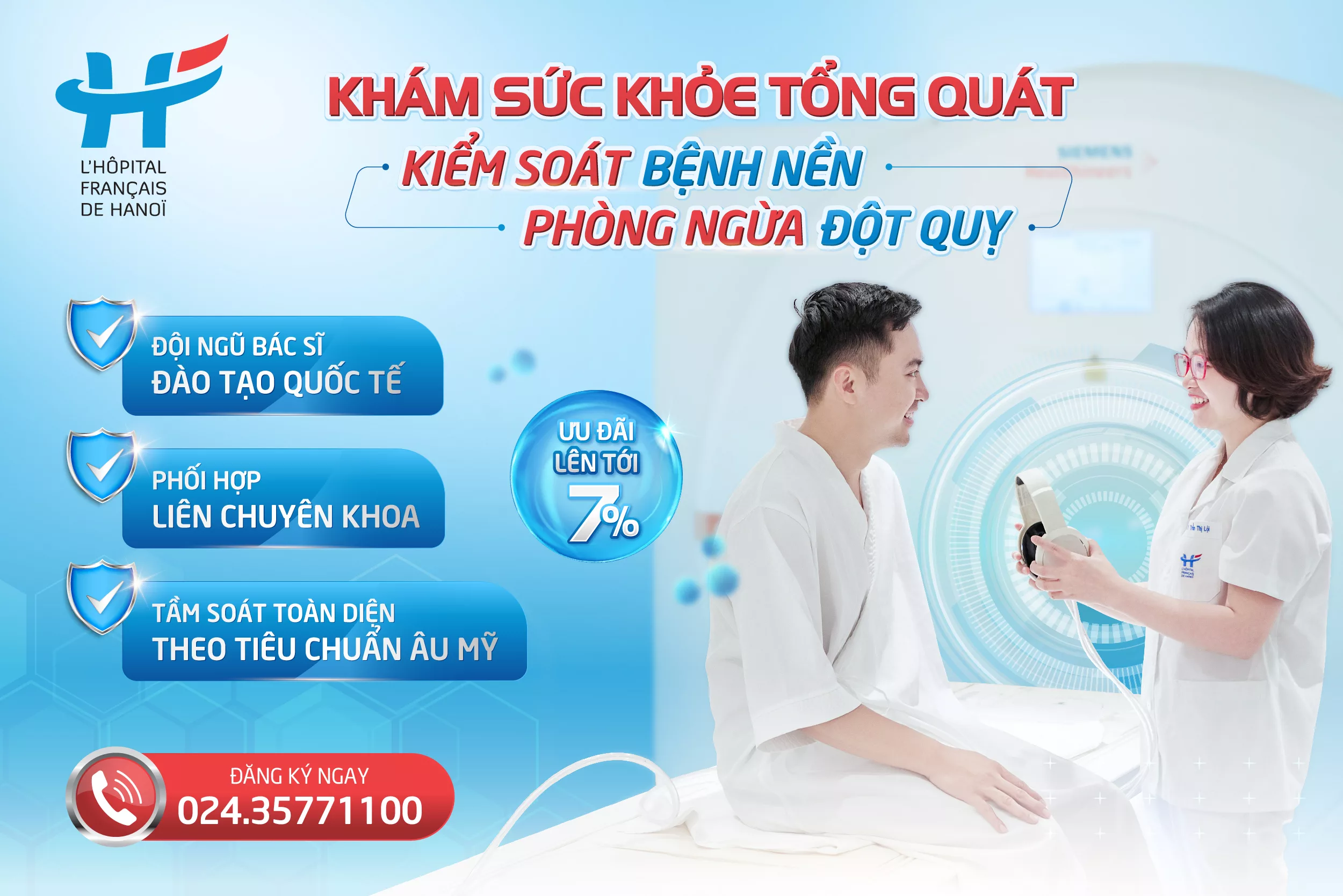 KHÁM SỨC KHỎE TỔNG QUÁT &#8211; KIỂM SOÁT BỆNH NỀN, PHÒNG NGỪA ĐỘT QUỴ