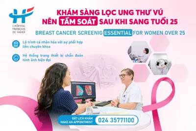 KHÁM SÀNG LỌC UNG THƯ VÚ &#8211; NÊN TẦM SOÁT SAU KHI SANG TUỔI 25