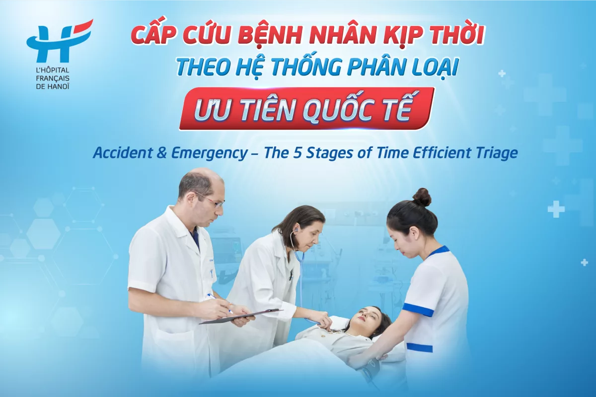 CẤP CỨU BỆNH NHÂN KỊP THỜI THEO HỆ THỐNG PHÂN LOẠI ƯU TIÊN QUỐC TẾ