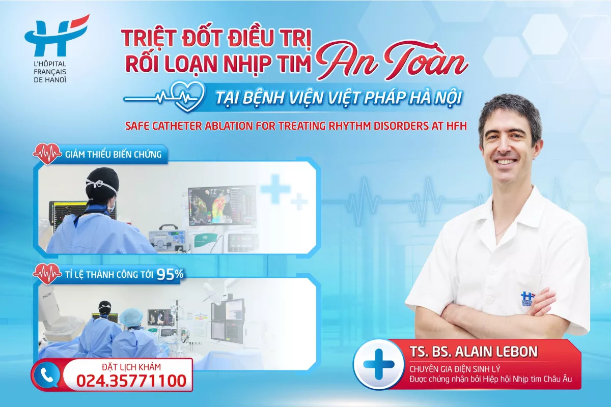 TRIỆT ĐỐT AN TOÀN ĐIỀU TRỊ RỐI LOẠN NHỊP TIM