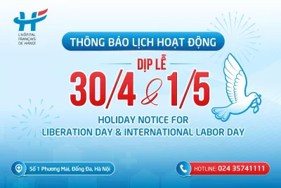 HOLIDAY NOTICE - LIBERATION DAY &amp; INTERNATIONAL LABOR DAY