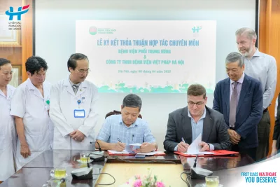 HANOI FRENCH HOSPITAL SIGNS COMPREHENSIVE PROFESSIONAL COOPERATION AGREEMENT WITH THE NATIONAL LUNG HOSPITAL