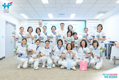 A Congratulations on the Results of the 2025 Skilled Nursing, Midwifery, and Medical Technician Competition at Hanoi French Hospital