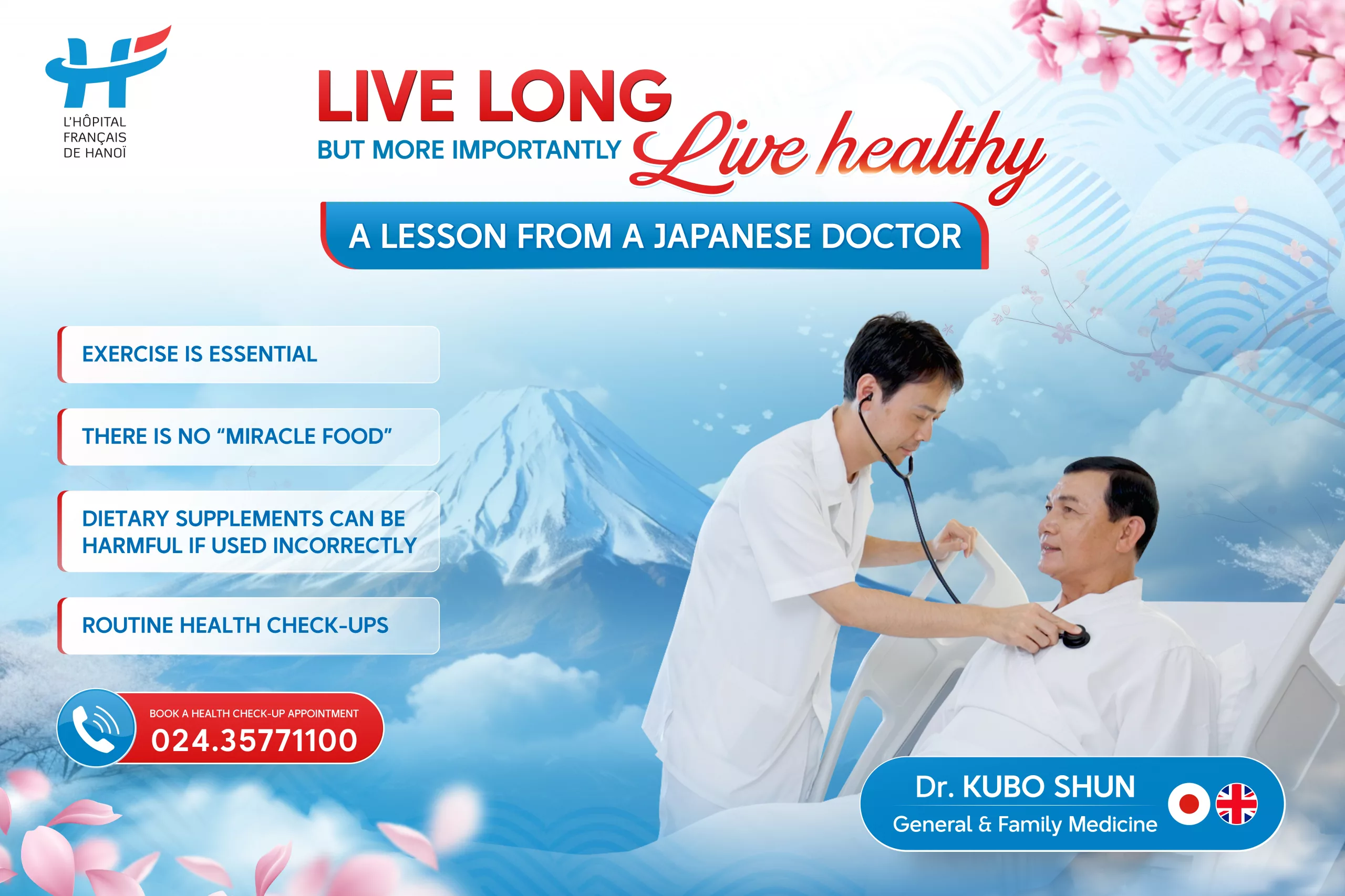 Live long – but more importantly, live healthy: A lesson from a Japanese doctor