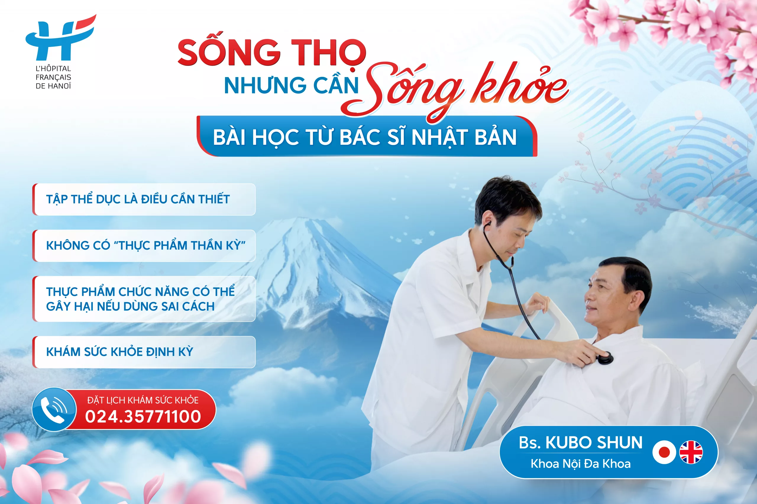 Sống thọ nhưng cần sống khỏe – Bài học từ bác sĩ Nhật Bản