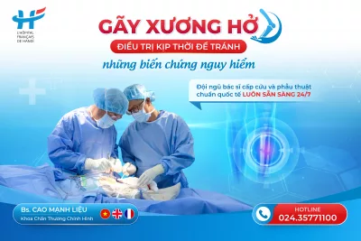 GÃY XƯƠNG HỞ &#8211; ĐIỀU TRỊ KỊP THỜI ĐỂ TRÁNH NHỮNG BIẾN CHỨNG NGUY HIỂM
