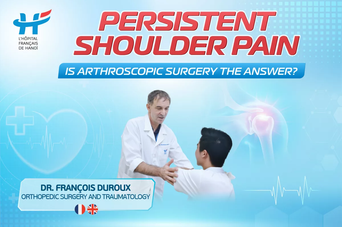 ARTHROSCOPIC SURGERY MAY BE THE ANSWER TO PERSISTENT SHOULDER PAIN