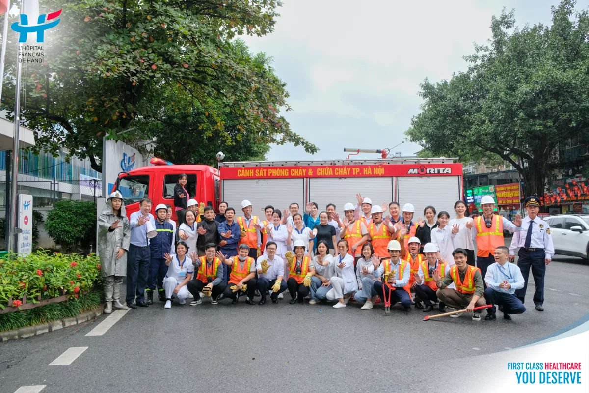 Safety in Action: Hanoi French Hospital’s Fire Drill to Safeguard Every Patient
