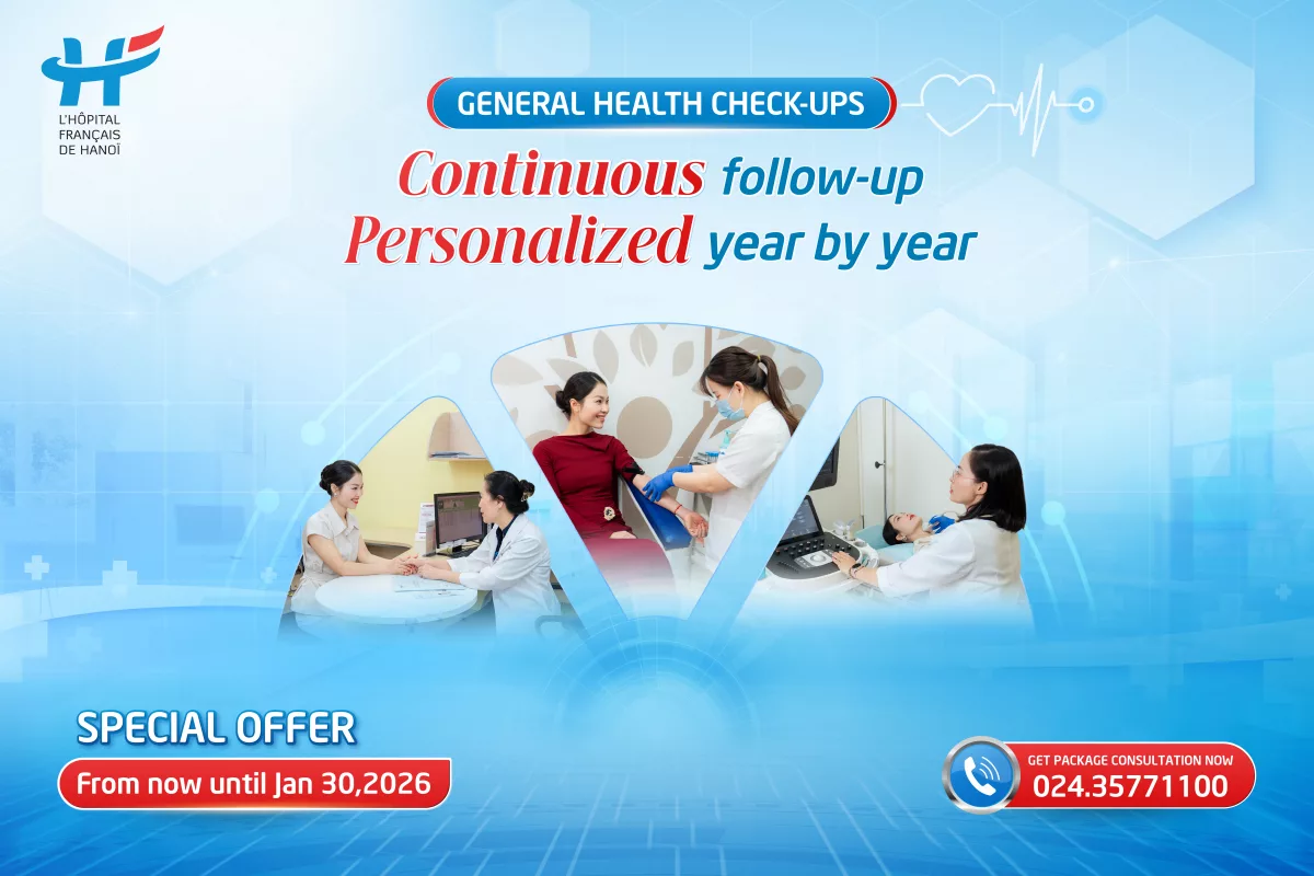 GENERAL HEALTH CHECK-UPS: CONTINUOUS FOLLOW-UP, PERSONALIZED YEAR BY YEAR