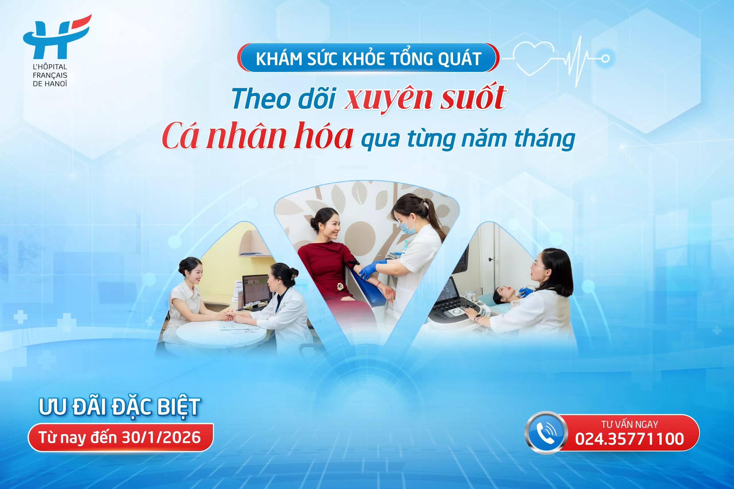 KHÁM SỨC KHỎE TỔNG QUÁT: THEO DÕI XUYÊN SUỐT, CÁ NHÂN HÓA QUA TỪNG NĂM THÁNG