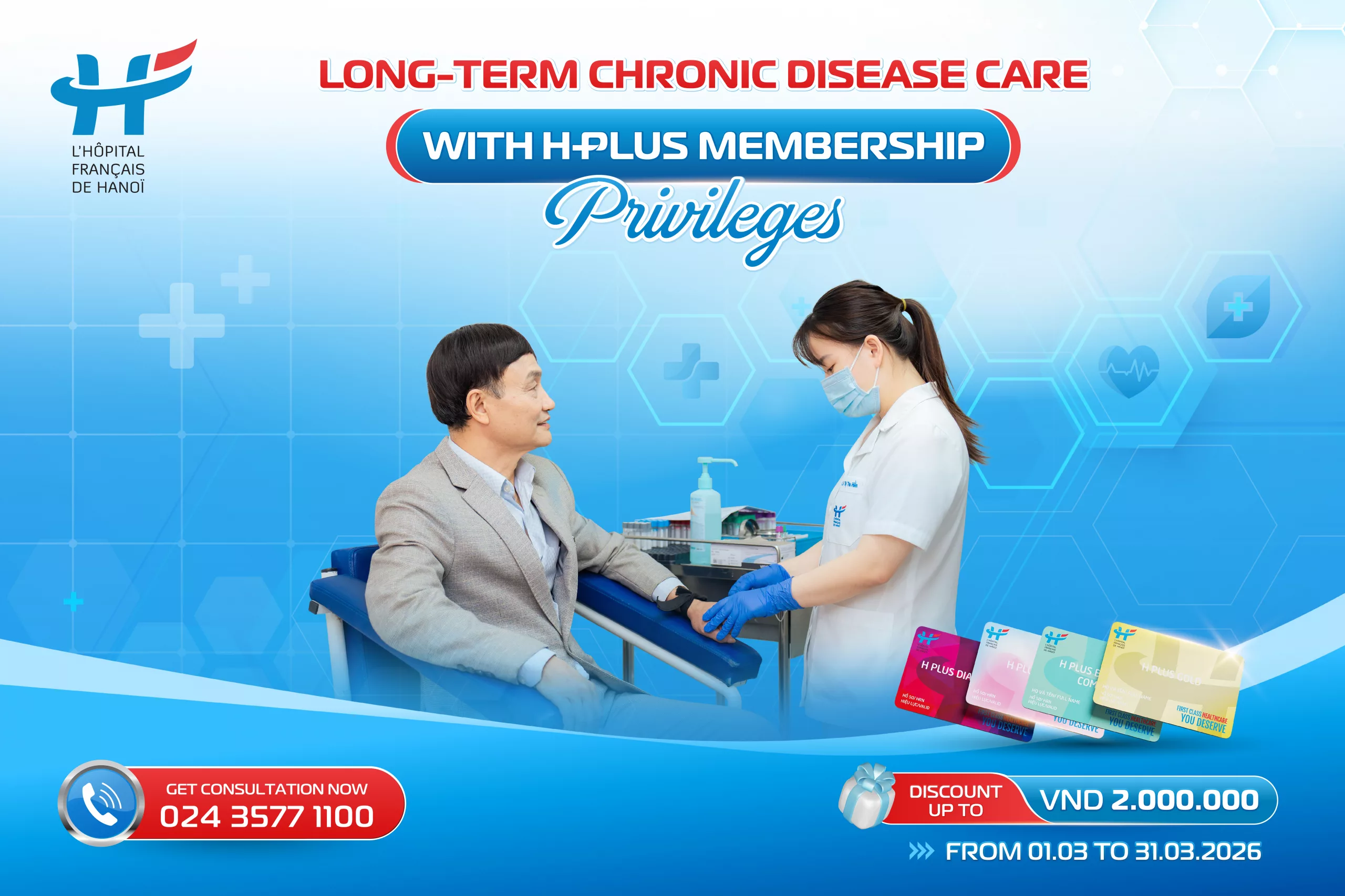 LONG-TERM CHRONIC DISEASE CARE WITH H PLUS MEMBERSHIP PRIVILEGES