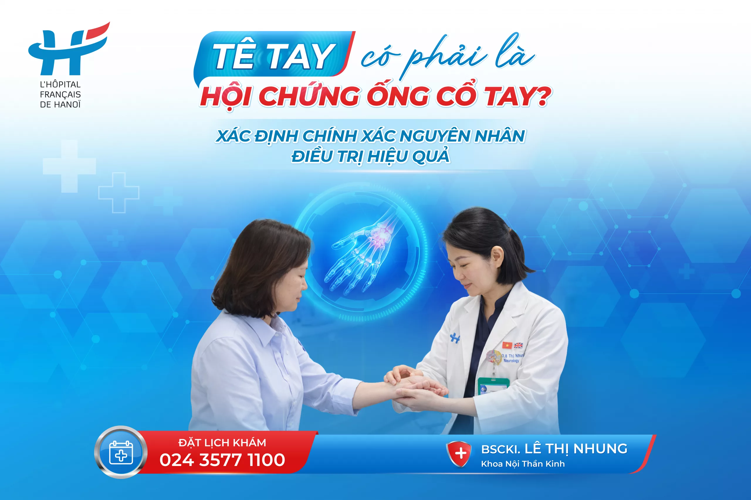 Tê tay có phải là hội chứng ống cổ tay?