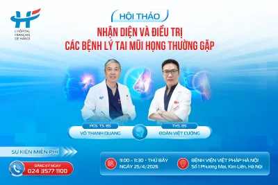 Thư mời hội thảo: NHẬN DIỆN VÀ ĐIỀU TRỊ CÁC BỆNH LÝ TAI MŨI HỌNG THƯỜNG GẶP