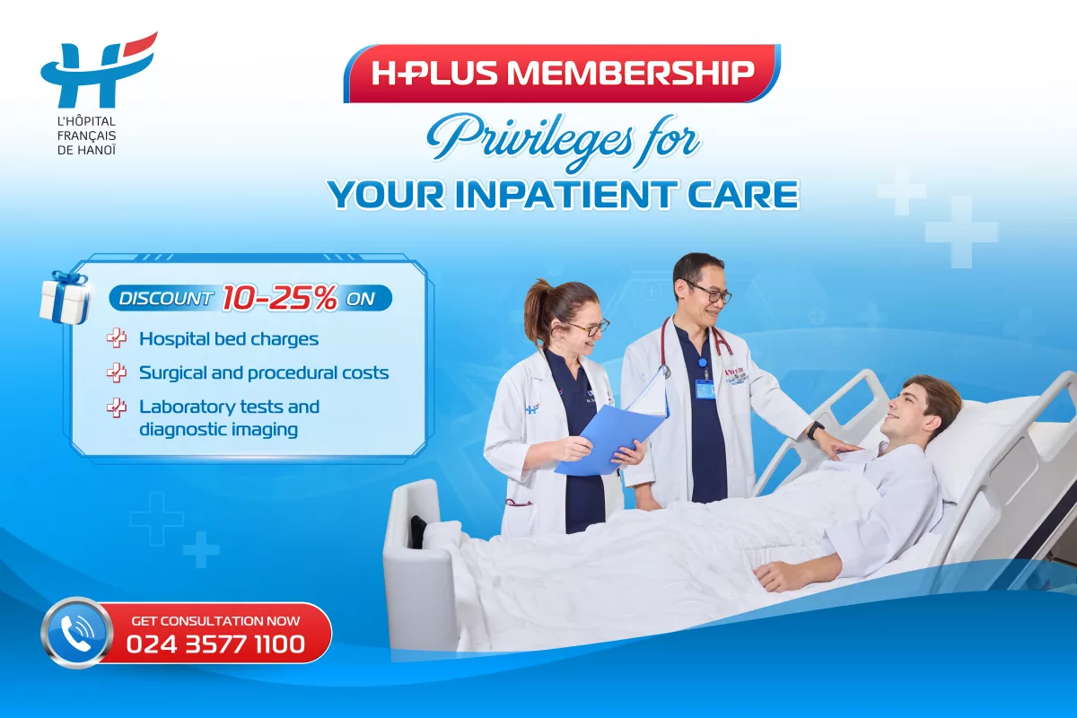 H PLUS MEMBERSHIP – PRIVILEGES FOR YOUR INPATIENT CARE