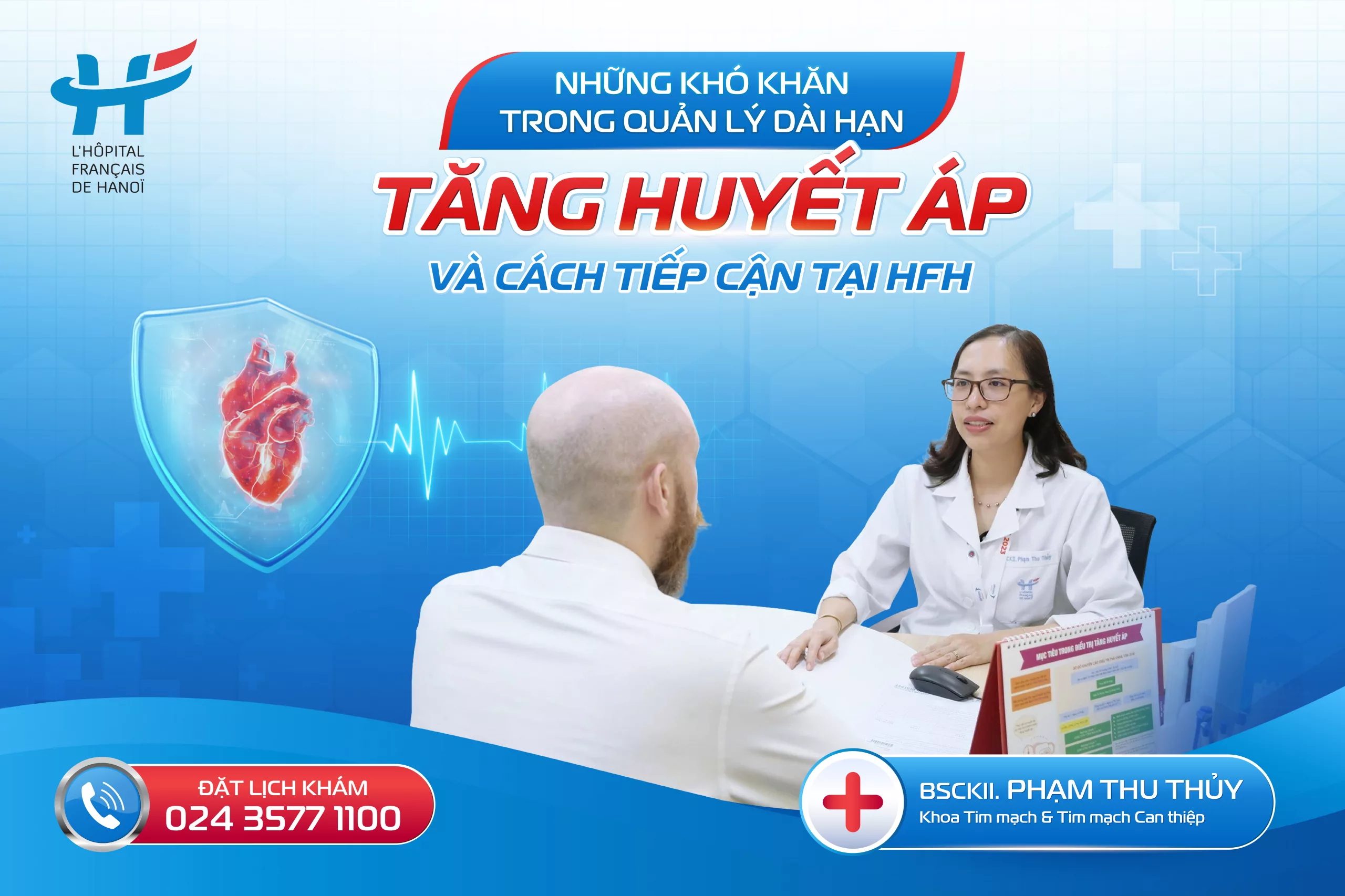 TĂNG HUYẾT ÁP: NHỮNG KHÓ KHĂN TRONG QUẢN LÝ DÀI HẠN VÀ CÁCH TIẾP CẬN TẠI HFH