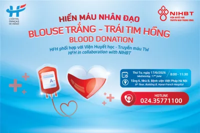 THƯ MỜI THAM GIA NGÀY HỘI HIẾN MÁU NHÂN ĐẠO HFH 2026: “BLOUSE TRẮNG – TRÁI TIM HỒNG”
