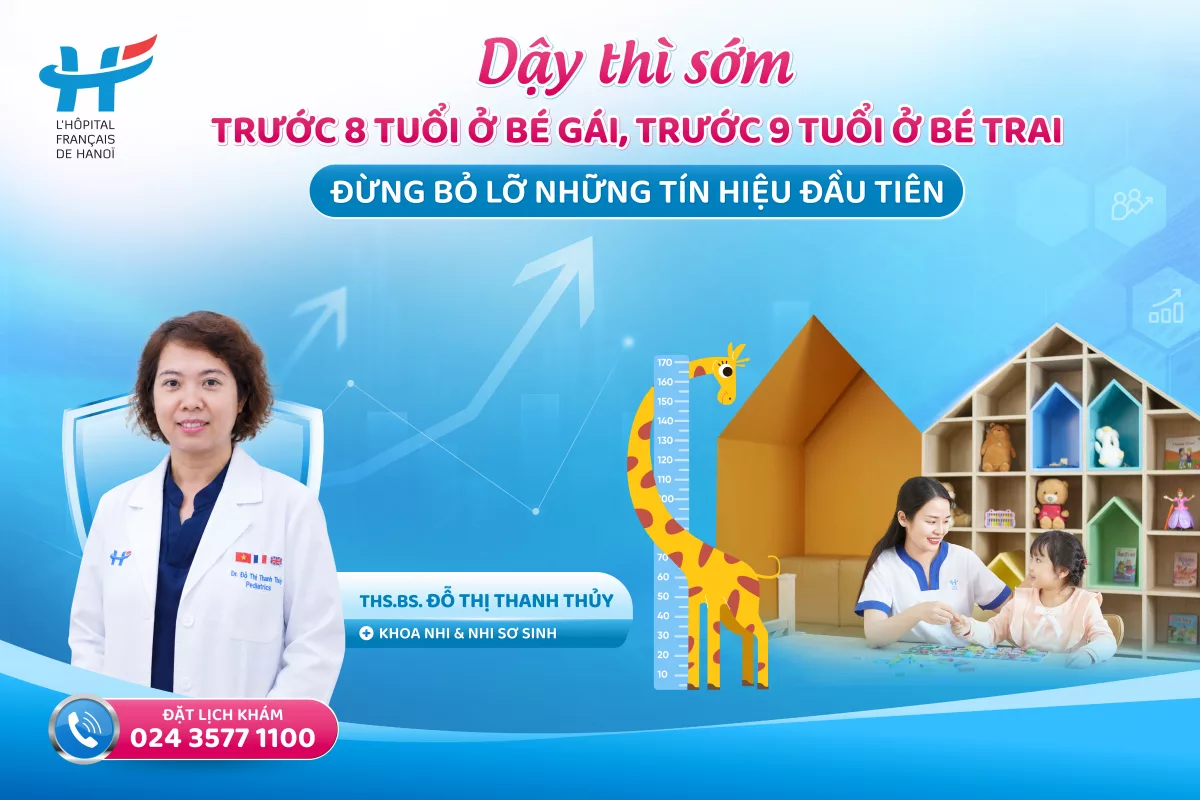 DẬY THÌ SỚM TRƯỚC 8 TUỔI Ở BÉ GÁI, TRƯỚC 9 TUỔI Ở BÉ TRAI – ĐỪNG BỎ LỠ NHỮNG TÍN HIỆU ĐẦU TIÊN