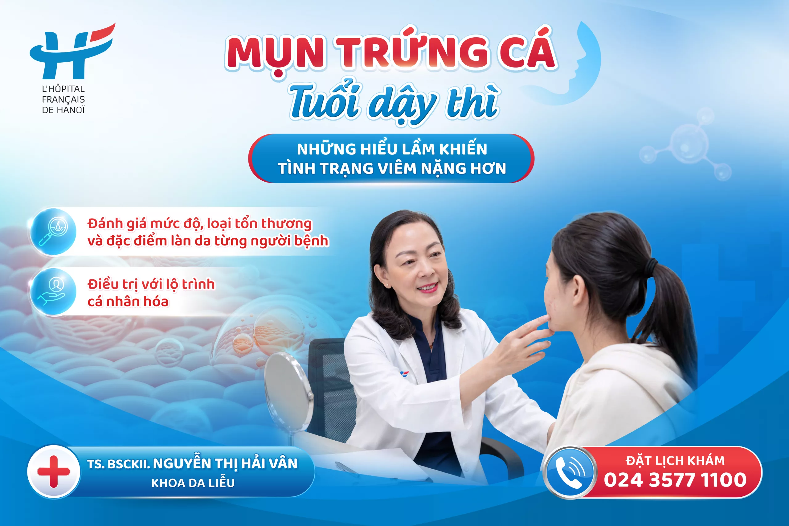 MỤN TRỨNG CÁ TUỔI DẬY THÌ: NHỮNG HIỂU LẦM KHIẾN TÌNH TRẠNG VIÊM NẶNG HƠN