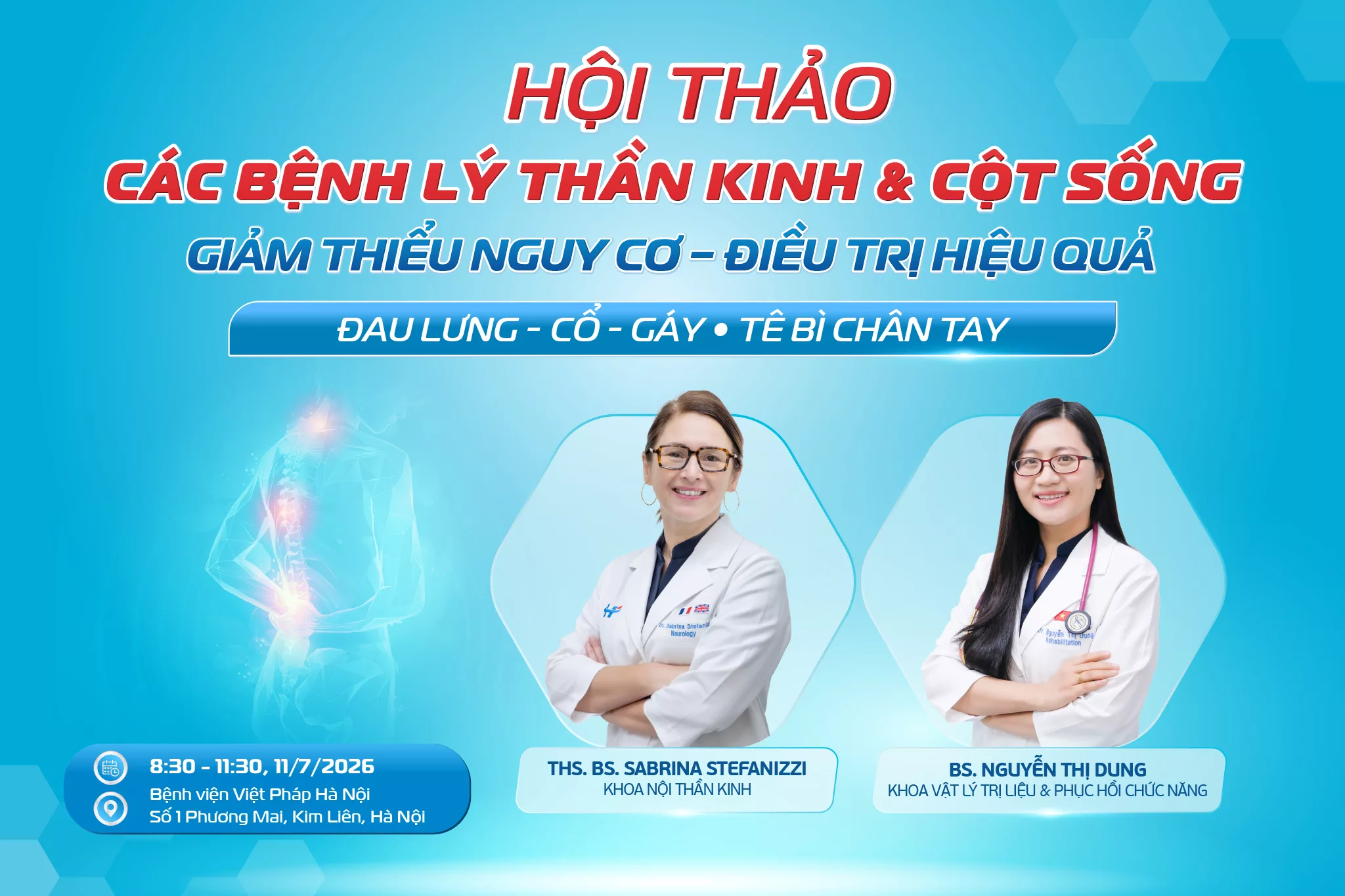 THƯ MỜI HỘI THẢO: “CÁC BỆNH LÝ THẦN KINH &amp; CỘT SỐNG: GIẢM THIỂU NGUY CƠ – ĐIỀU TRỊ HIỆU QUẢ”