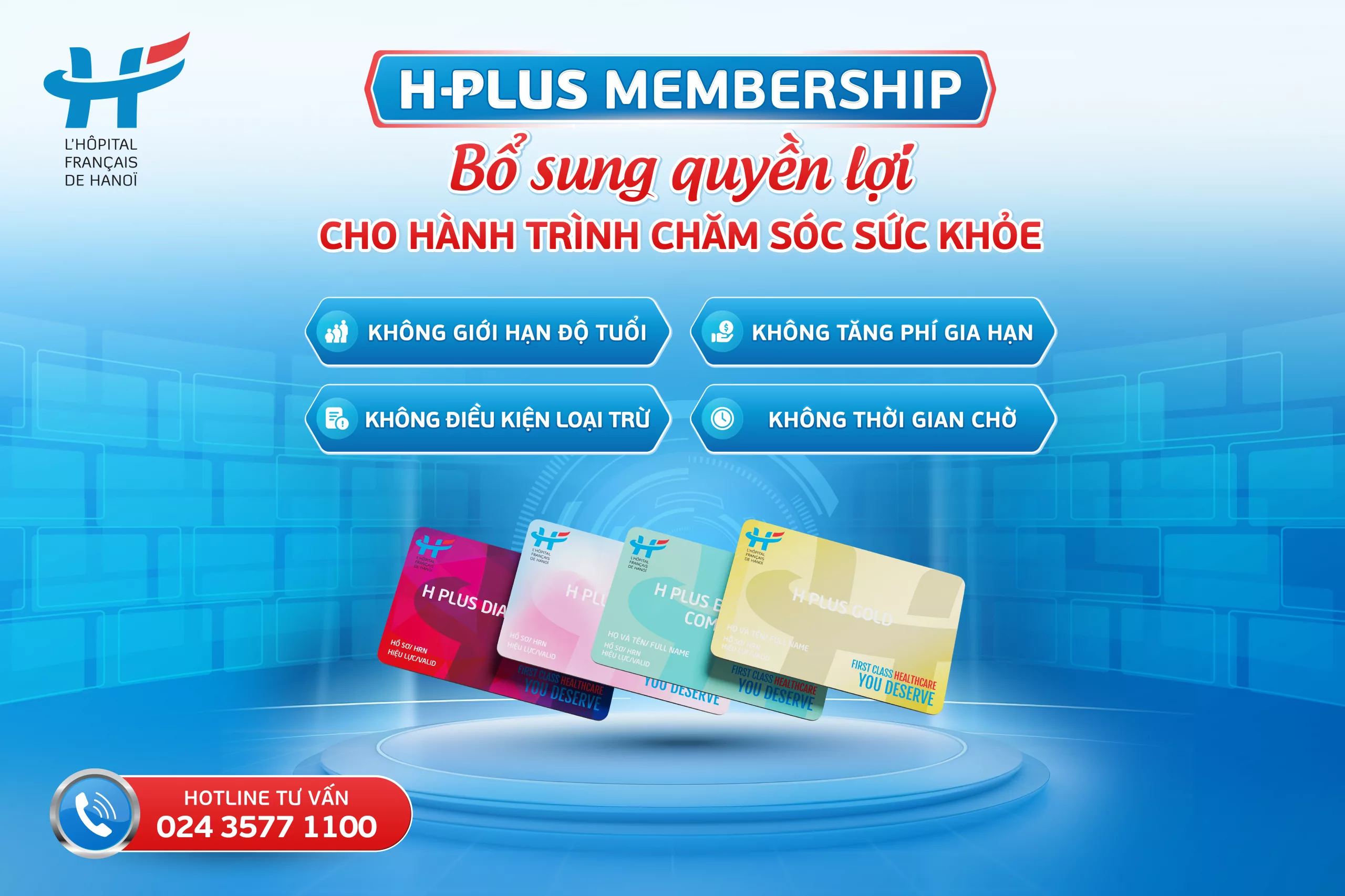 H PLUS MEMBERSHIP: BỔ SUNG QUYỀN LỢI CHO HÀNH TRÌNH CHĂM SÓC SỨC KHỎE